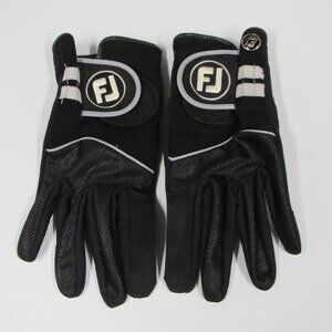 Foot Joy Golf Gloves Men's sz Large All-Weather Wet Grip Black Adjustable